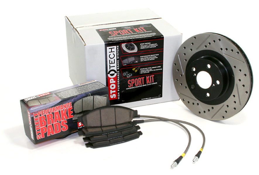 Sport Axle Pack, Drilled &amp; Slotted, Rear