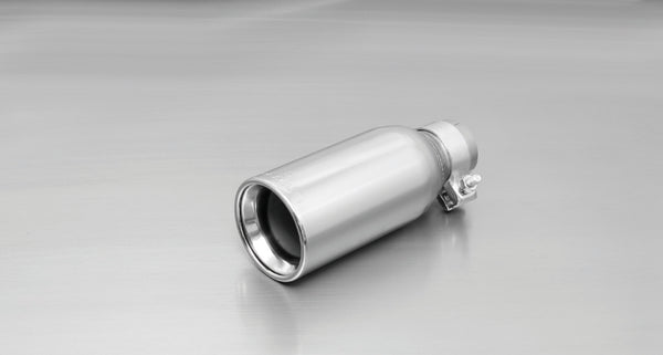 Remus 2006 Opel Corsa D (w/OE Sport Rear Skirt) 1.3L CDTi 102mm Rolled Edge Chromed Tail Pipe Set - 0007 70 by Remus
