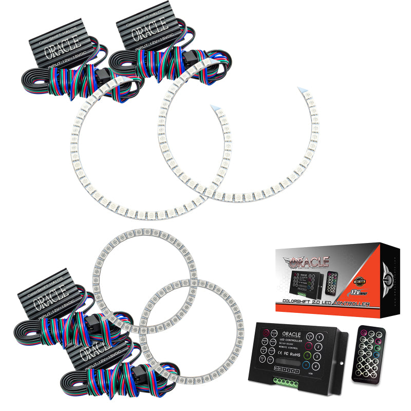 Oracle Mercedes Benz C-Class 08-11 Halo Kit - ColorSHIFT w/ 2.0 Controller SEE WARRANTY - 2291-333