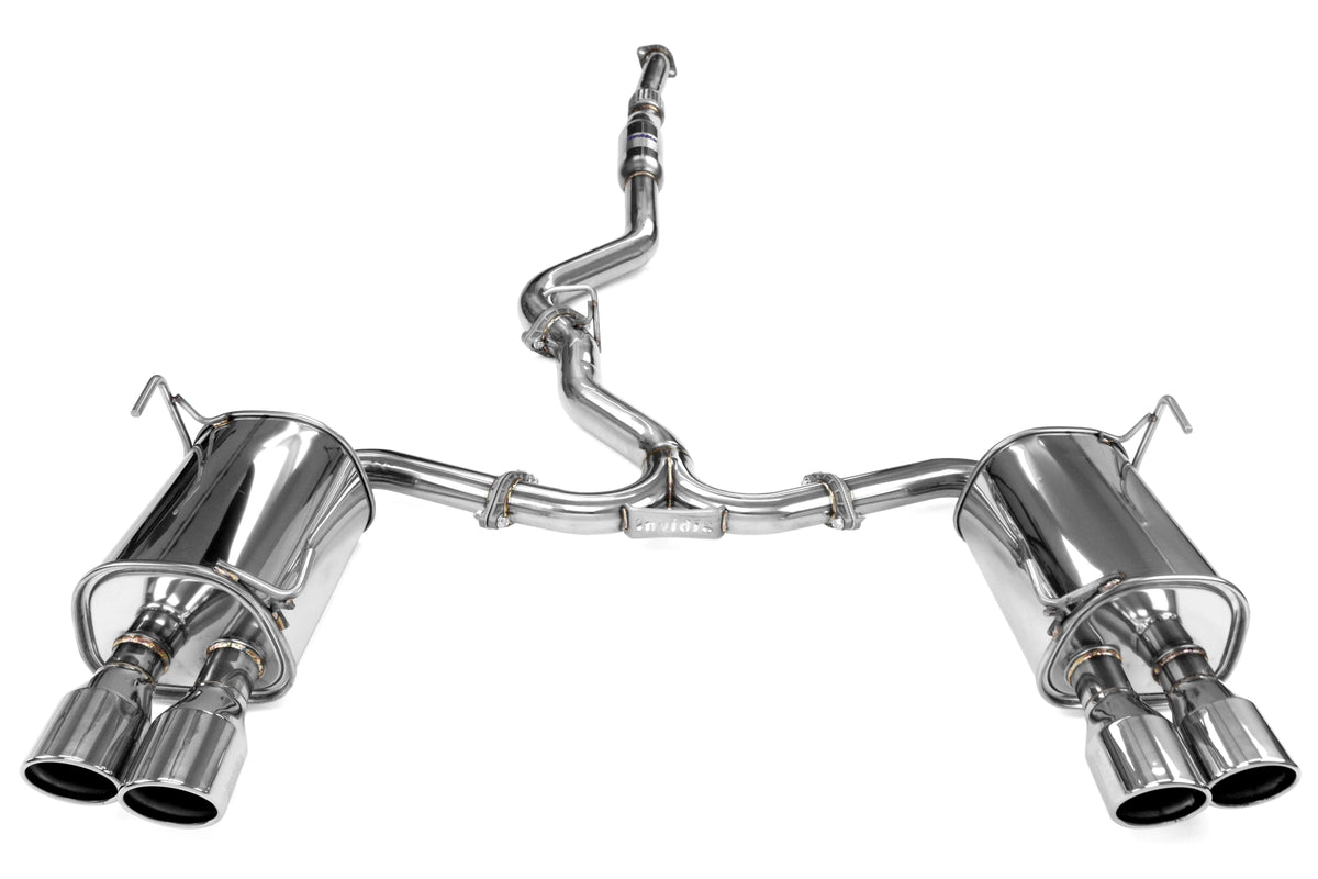 Invidia 15+ Subaru WRX/STI 4Dr Q300 Twin Outlet Rolled Stainless Steel Quad Tip Cat-Back Exhaust