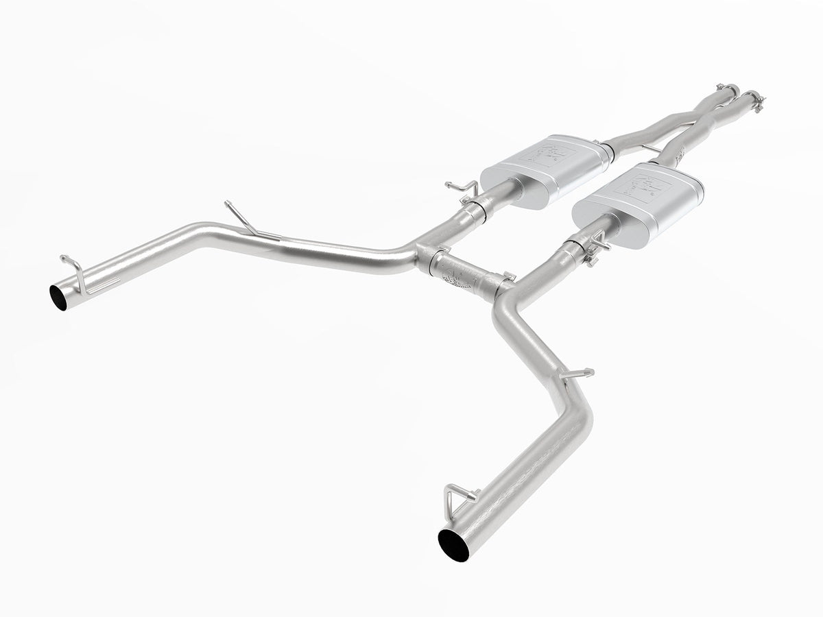 aFe MACH Force-Xp 2-1/2in 304 SS Cat-Back Exhaust 15-19 Dodge Challenger V6-3.6L - Raw Tip - 49-32067