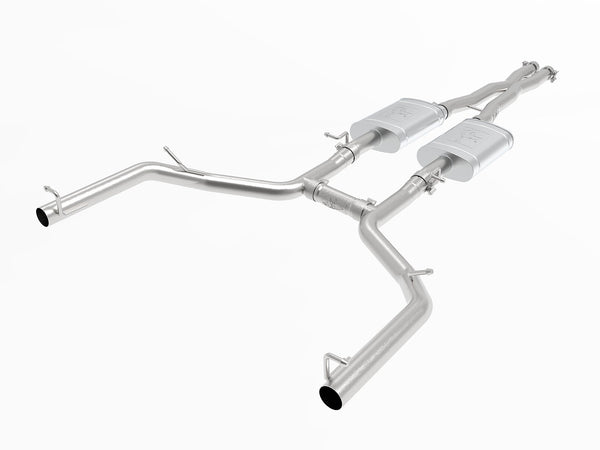 aFe MACH Force-Xp 2-1/2in 304 SS Cat-Back Exhaust 15-19 Dodge Challenger V6-3.6L - Raw Tip - 49-32067