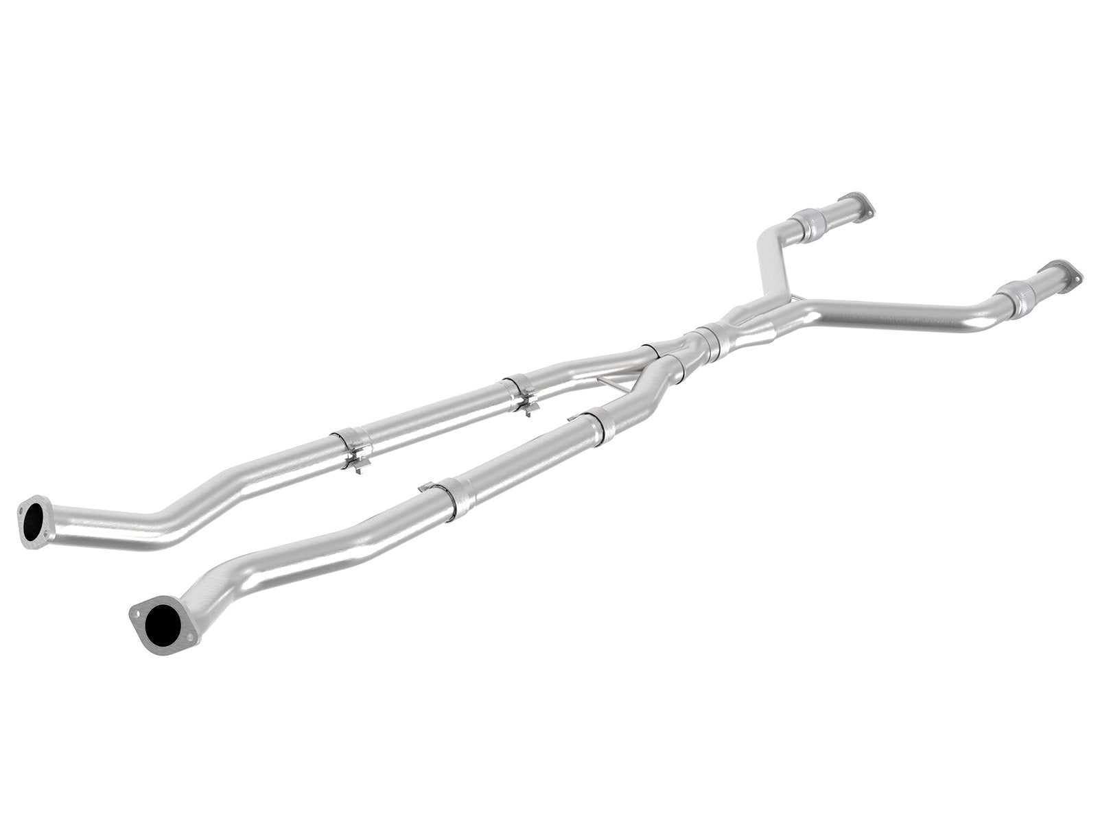 aFe Takeda 2.5in to 3in 304 SS Y-Pipe Exhaust System 16-18 Infiniti Q50/Q60 V6-3.0L (tt) - 49-36131