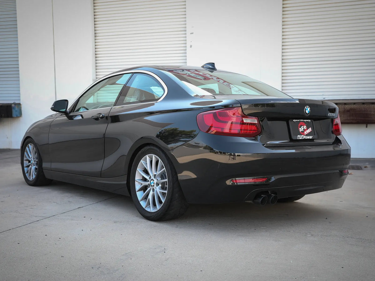 aFe MACH Force-Xp 2-1/2in 304 SS Axle Back Exh w/BlackTips 14-16 BMW 228i (F22/23) L4-2.0L (t) N20 - 49-36346-B