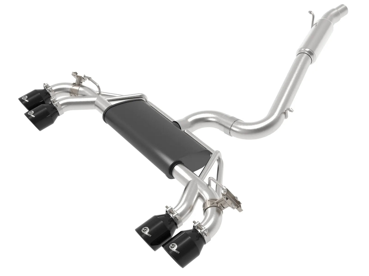 afe POWER MACH Force-Xp 15-19 Volkswagen Golf R L4-2.0L(T) 304 SS Cat-Back Exhaust System - Black