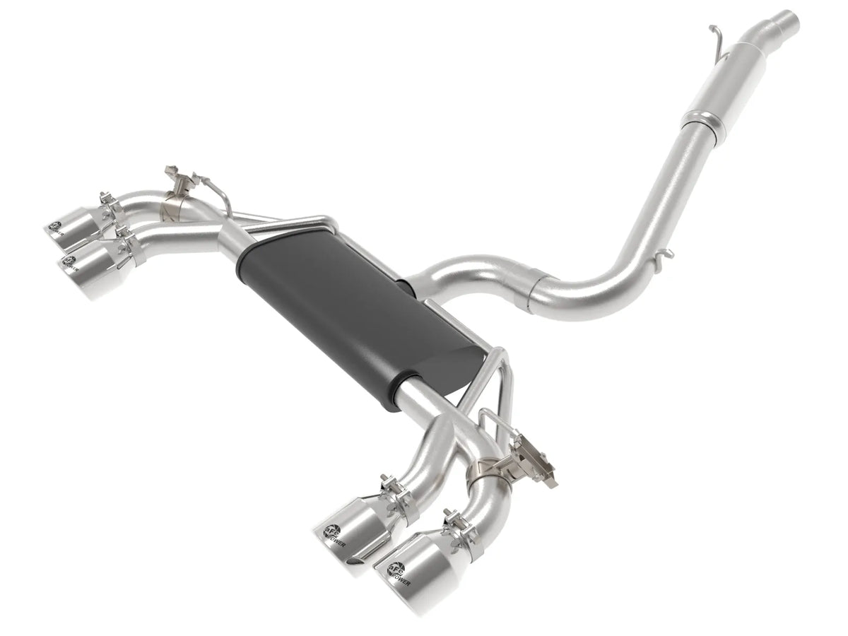 afe POWER MACH Force-Xp 15-19 Volkswagen Golf R L4-2.0L(T) 304 SS Cat-Back Exhaust System - Polished - 49-36430-P