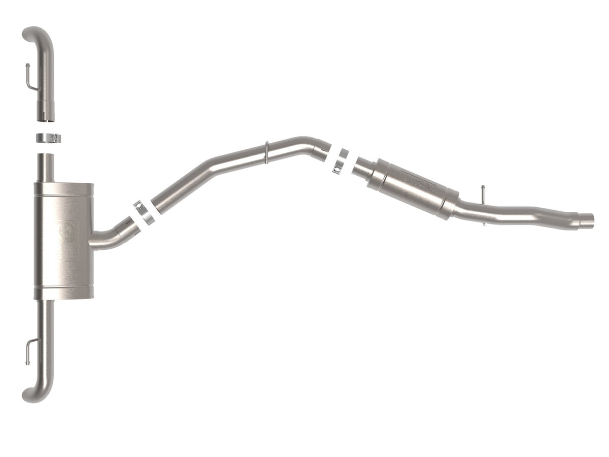 aFe MACH Force-Xp 17-21 Audi Q5 L4-2.0L (T) 3in to 2.5in Stainless Steel Cat-Back Exhaust System - 49-36447