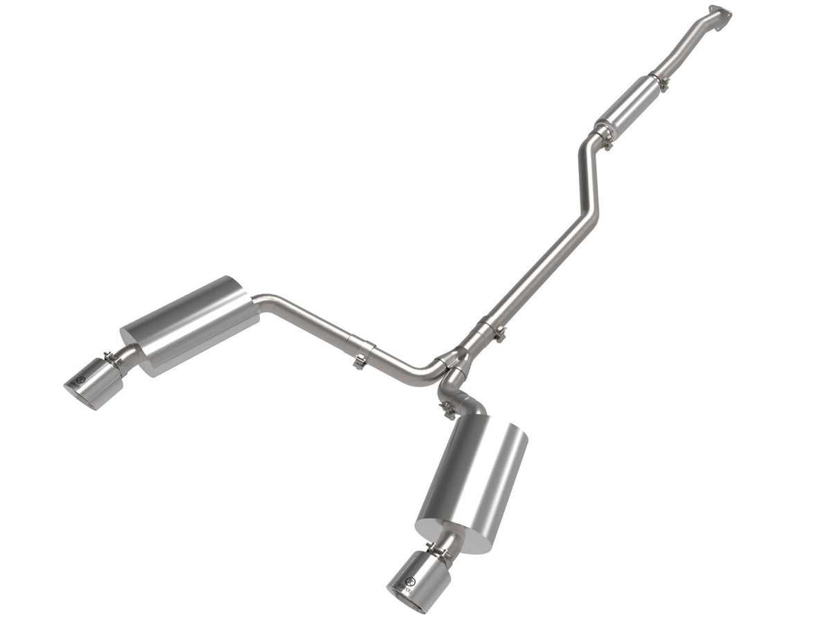 aFe 09-14 Acura TSX L4 2.4L Takeda 2-1/2in to 2-1/4in 304 SS Cat-Back Exhaust System w/Polished Tips