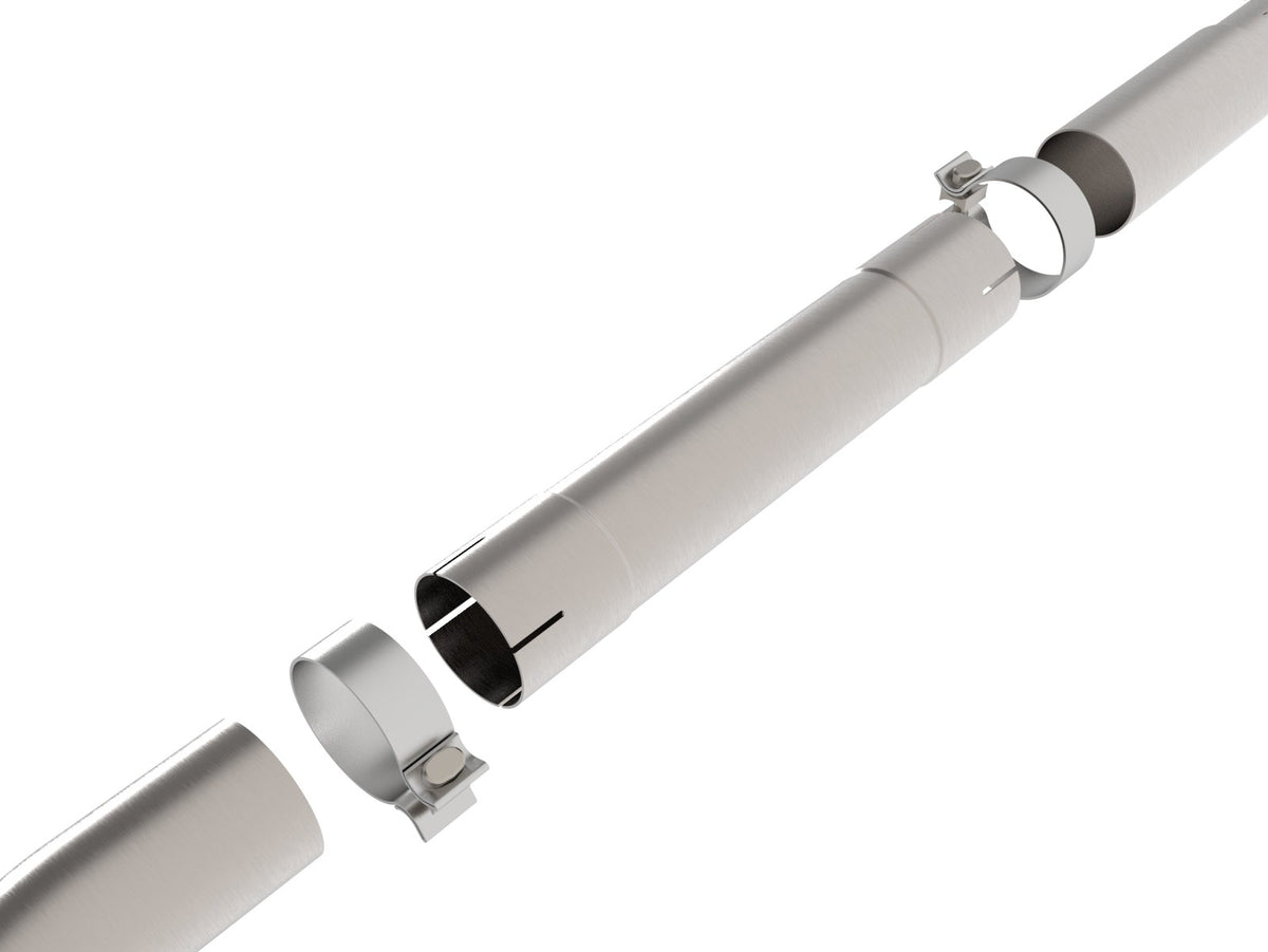 aFe Takeda 20-24 Kia Forte GT 1.6L (t) 3in 304 Stainless Steel Mid-Pipe - 49-37044