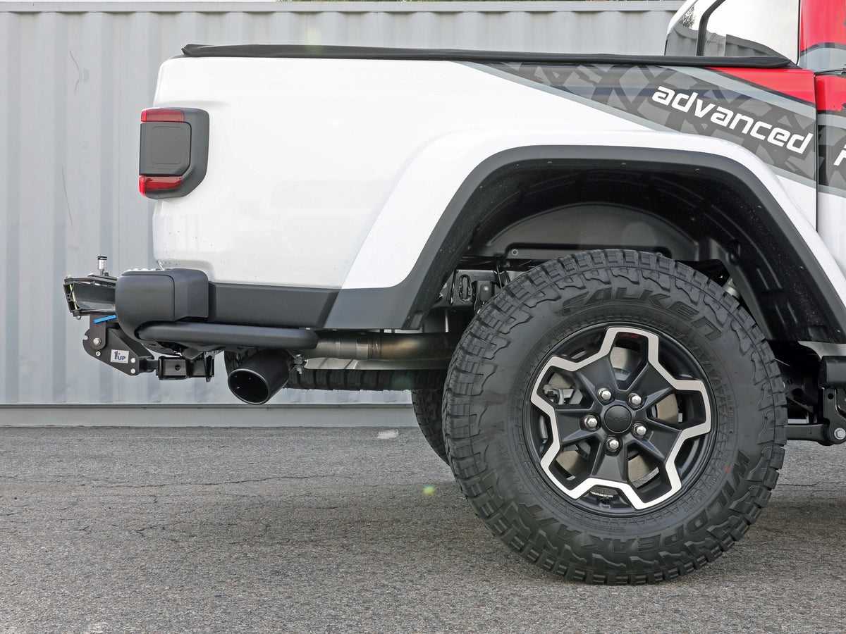aFe 2021+ Jeep Gladiator V6-3.0L (td) Vulcan Series 3in 304 SS DPF-Back Exhaust System - Black Tip - 49-38093-B