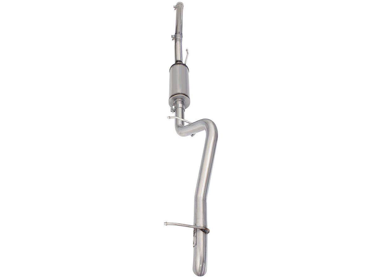 aFe MACHForce XP 2-1/2in SS-409 Cat-Back Exhausts w/ 18in Muffler 07-17 Jeep Wrangler V6-3.6L - 49-48057