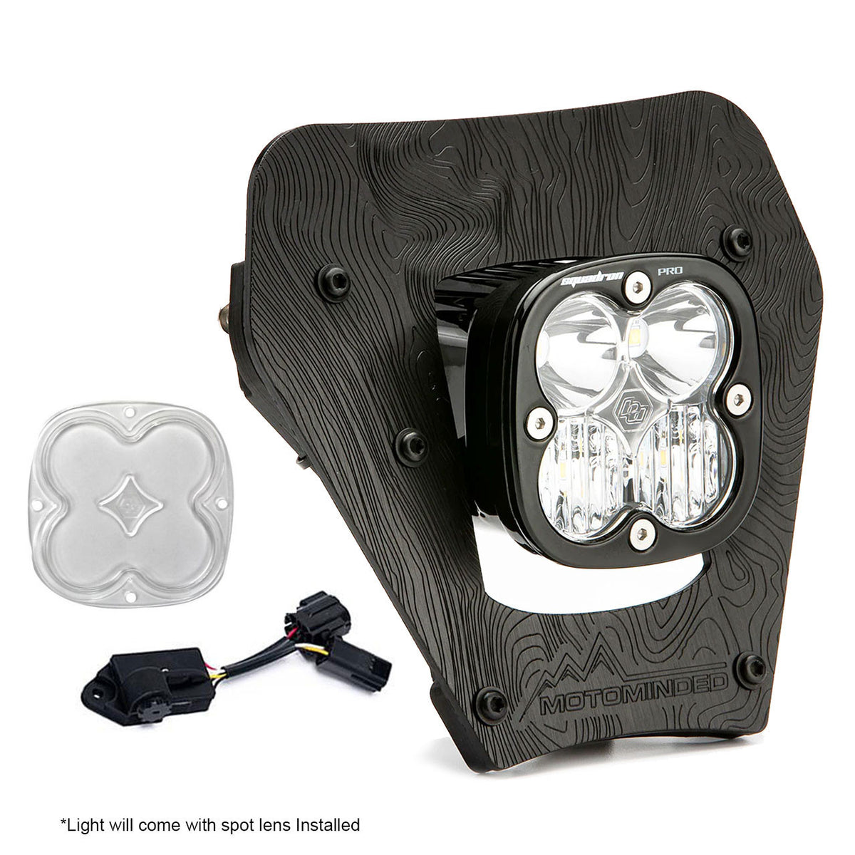Baja Designs 24-25 KTM EXC-F/XCF-W/XC-W Squadron Pro (D/C) LED Headlight Kit w/ Dimmer - Clear - 497143