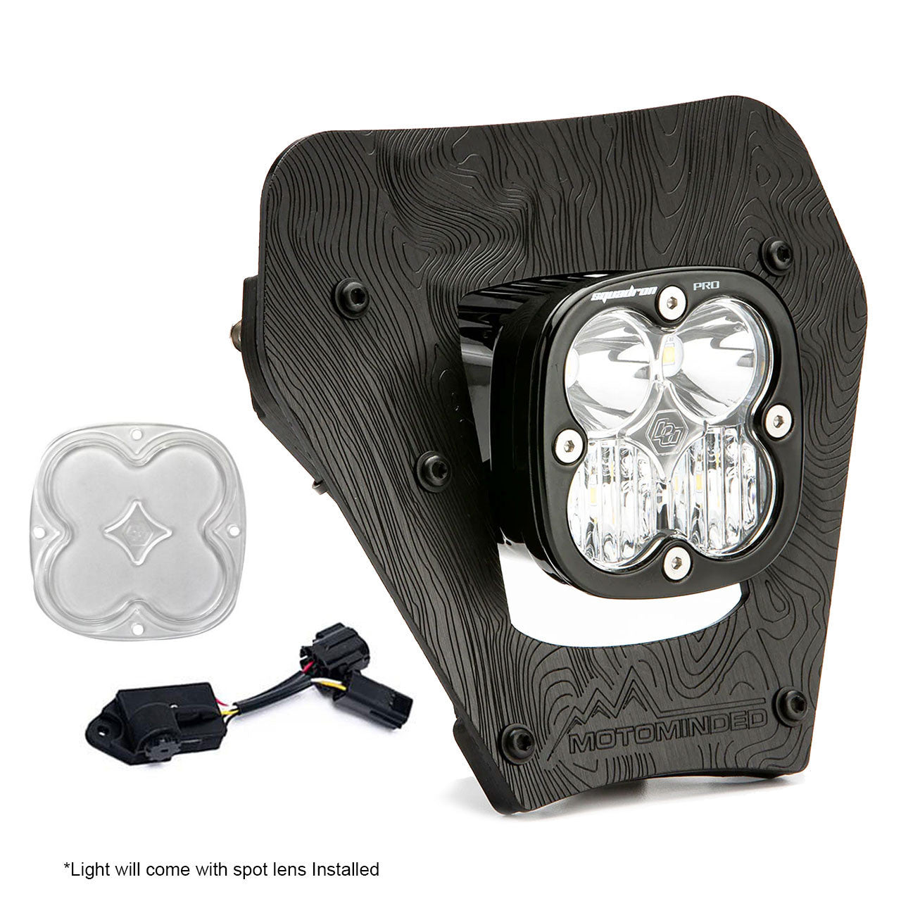 Baja Designs 24-25 KTM EXC-F/XCF-W/XC-W Squadron Pro (D/C) LED Headlight Kit w/ Dimmer - Clear - 497143
