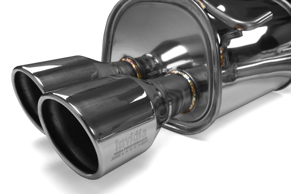 Invidia 15+ Subaru WRX/STI 4Dr Q300 Twin Outlet Rolled Stainless Steel Quad Tip Cat-Back Exhaust