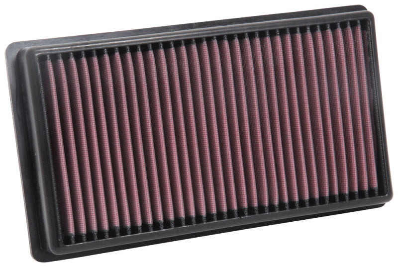K&N 17-18 Peugeot 3008 L4-2.0L DSL Drop In Air Filter - 33-3122 by K&N Engineering - front view