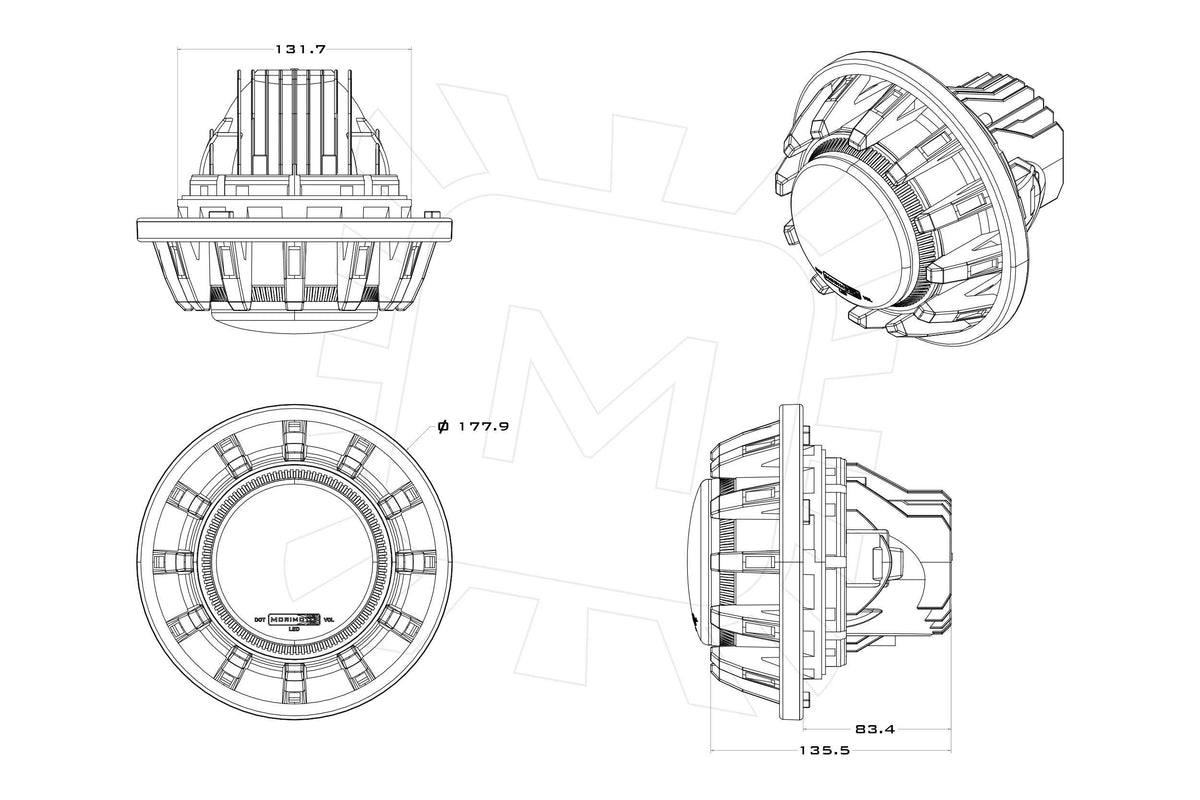 Morimoto - Jeep JK (07-18): Super7 Headlights (Pair) - LF515