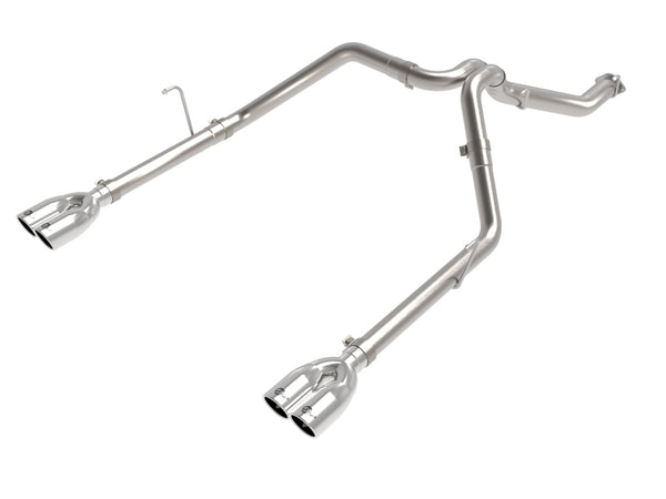 aFe Vulcan Series 3in 304SS Cat-Back 21 Jeep Gladiator V6-3.0L (td) - Dual Polished Tip - 49-38095-P