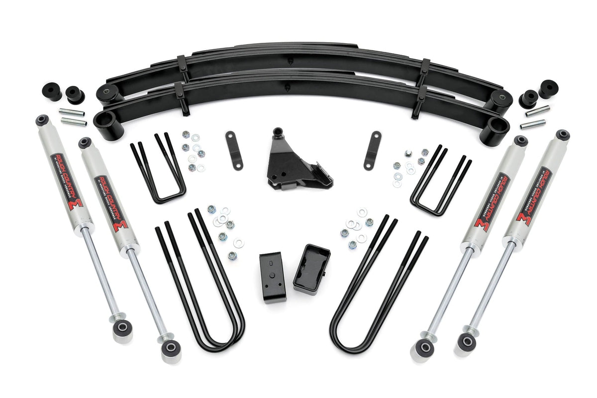 Rough Country - 4 Inch Lift Kit - Rear Blocks - M1 - Ford F-250/F-350 Super Duty 4WD (99-04) - 49540