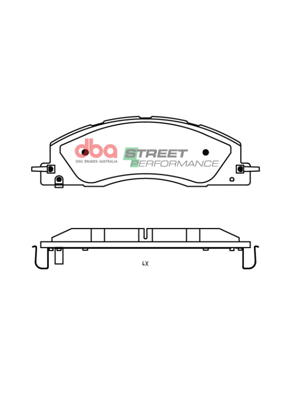 DBA 2019+ RAM 2500/3500 (DJ) 6.7L 4WD SP Performance Front Brake Pads - DB2705SP