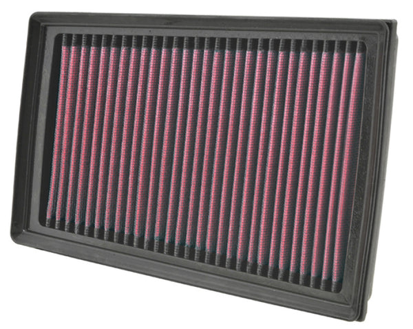 K&N 07-11 Nissan 1.125in H x 9.063in L x 6.438in W Replacement Air Filter - 33-2944 by K&N Engineering - front view