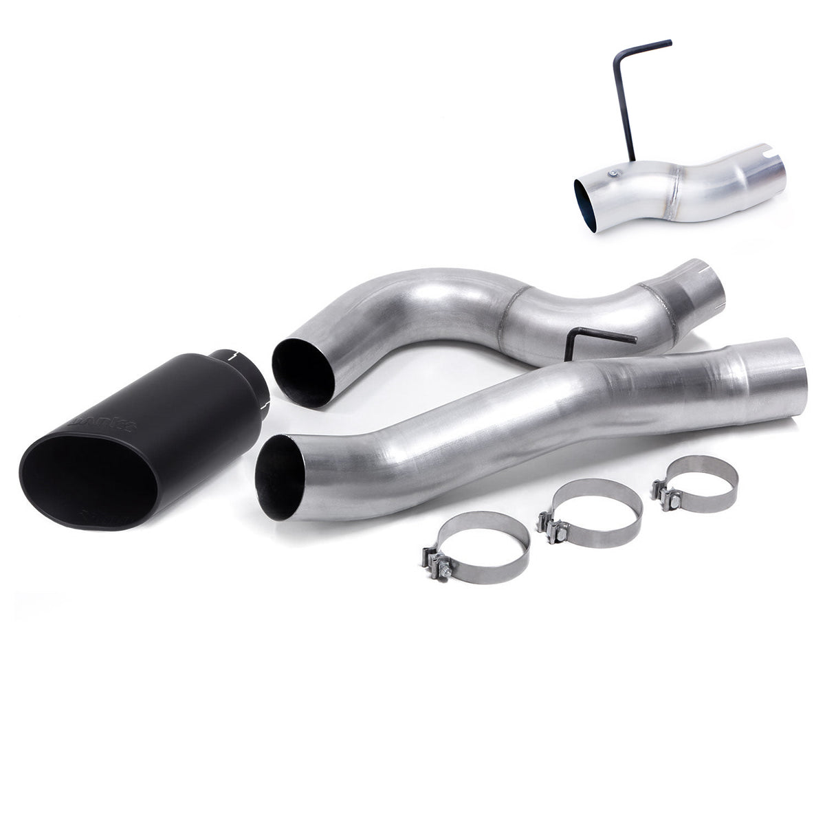 Banks Power 13-18 Ram 6.7L  Mega-Cab SB 5in Monster Exhaust System - Single Exhaust w/ SS Black Tip - 49778-B