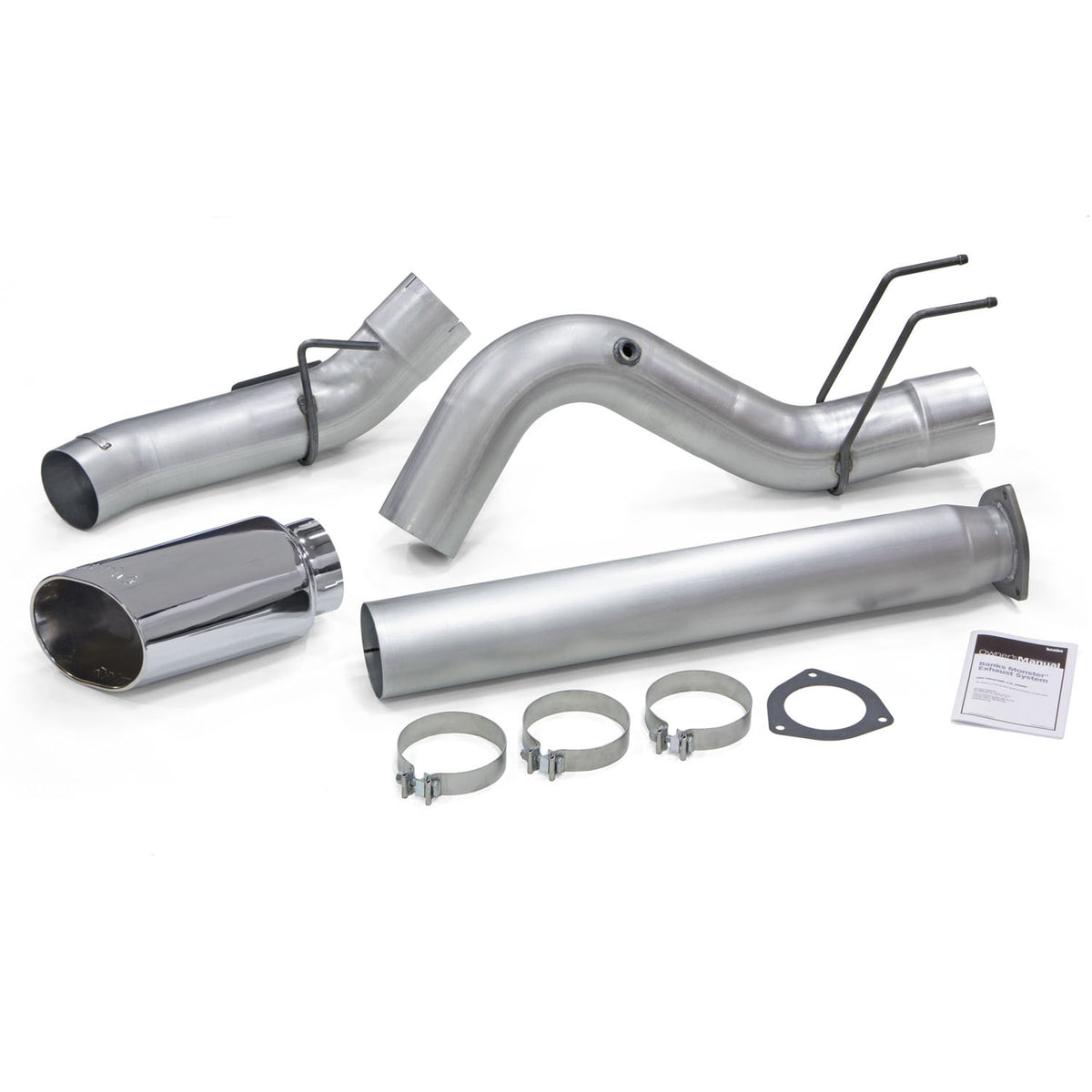 Banks Power 2017 Ford 6.7L 5in Monster Exhaust System - Single Exhaust w/ Chrome Tip - 49795