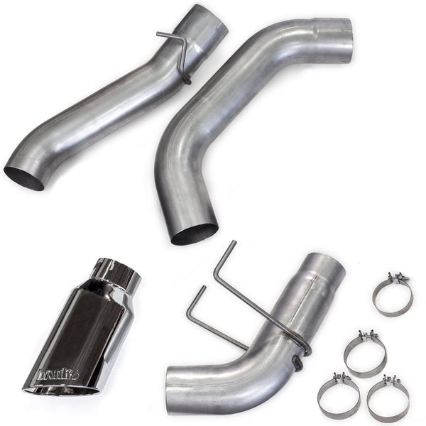 Banks Power 19-23 Dodge Ram Crew Cab/Short Bed 6.7L Cummins Monster Exhaust - SS Single Exhaust w/ Chrome Tip - 49798
