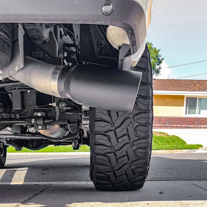 Banks Power 19-23 Dodge RAM 6.7L 5.0in Monster Exhaust w/ SideKick Black Tip-SRW Only Crew Cab/Long Bed - 49807-B