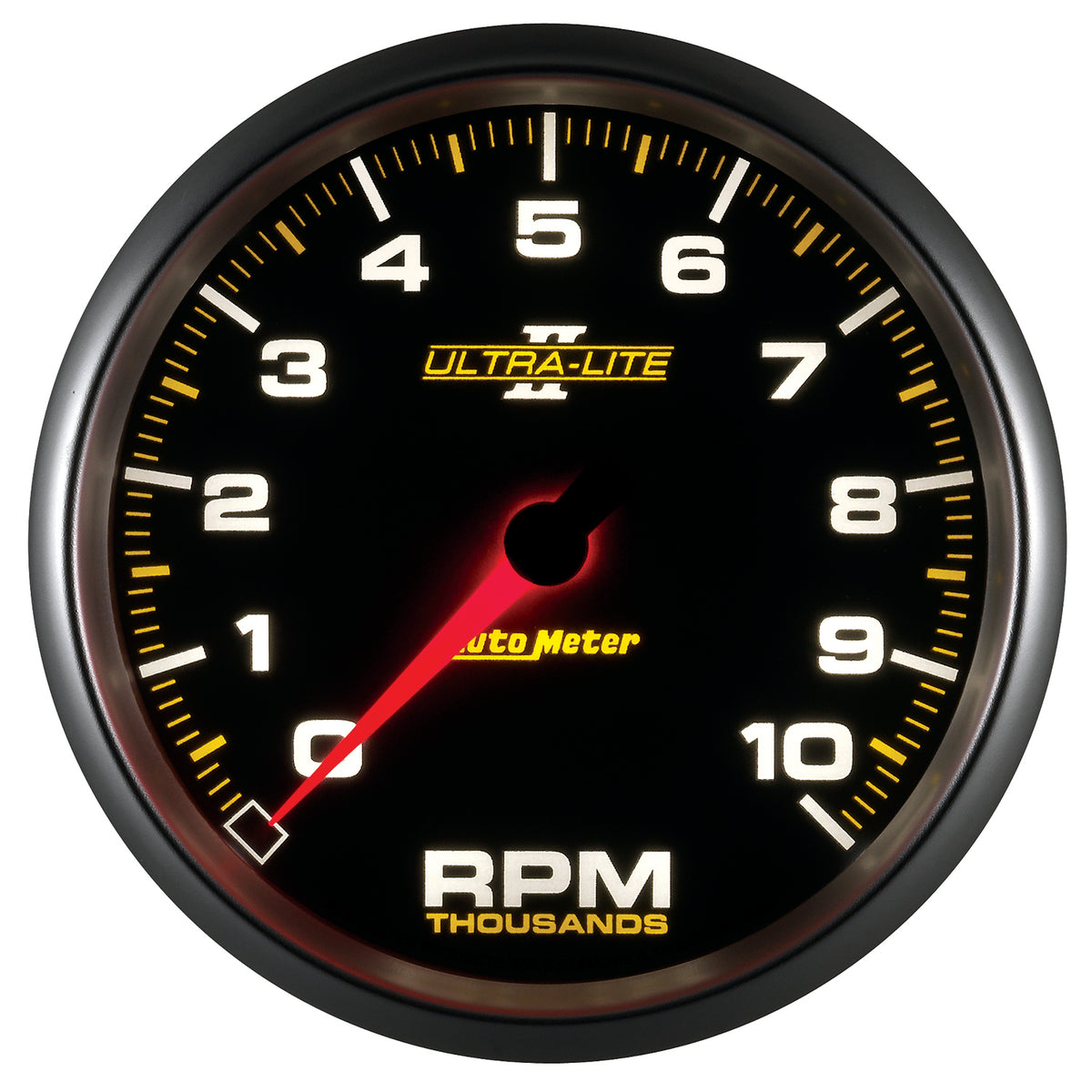 Autometer Ultra-Lite II 5 Inch 10000 RPM In-Dash Tachometer - 4998