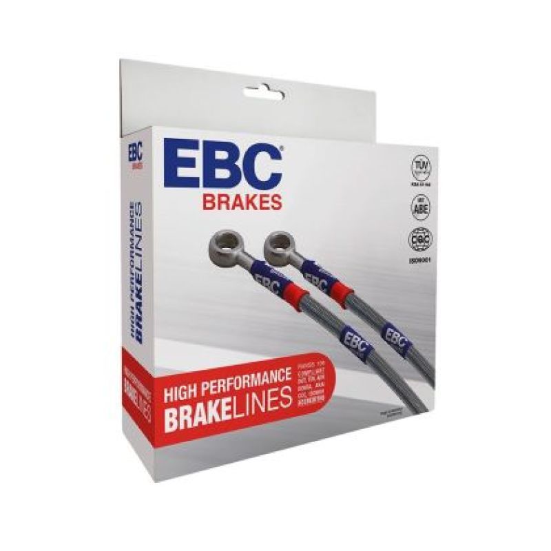EBC 08-13 Chevrolet Silverado 1500 (2WD) (w/Rear Drums) Stainless Steel Brake Line Kit - BLA7702-3L