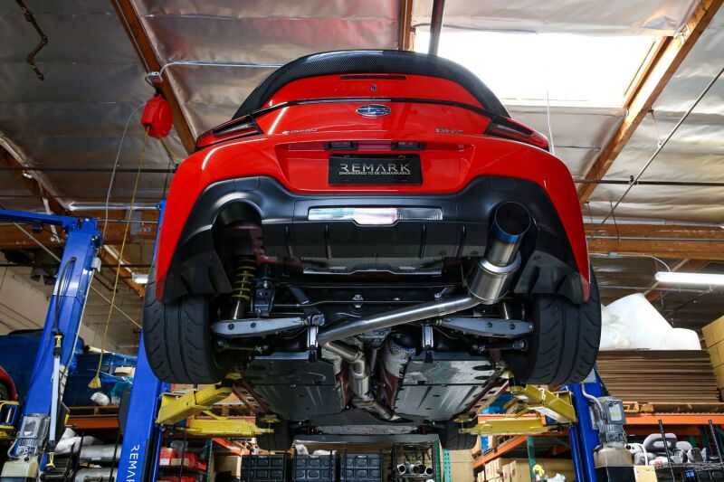 REMARK 2022 Subaru BRZ Catback Exhaust - R1 Spec Single-Exit Full Titanium (Resonated) - RK-C1063T-04TFC