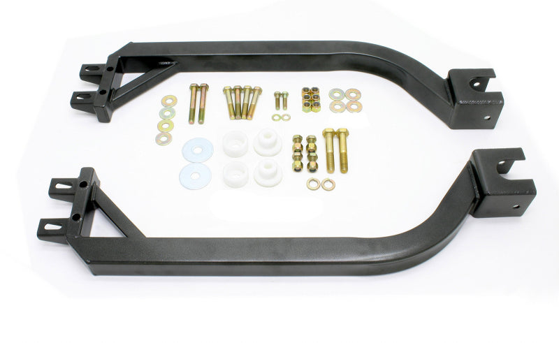 BMR 67-69 1st Gen F-Body Bolt-On Subframe Connectors - Black Hammertone - SFC005H by BMR Suspension