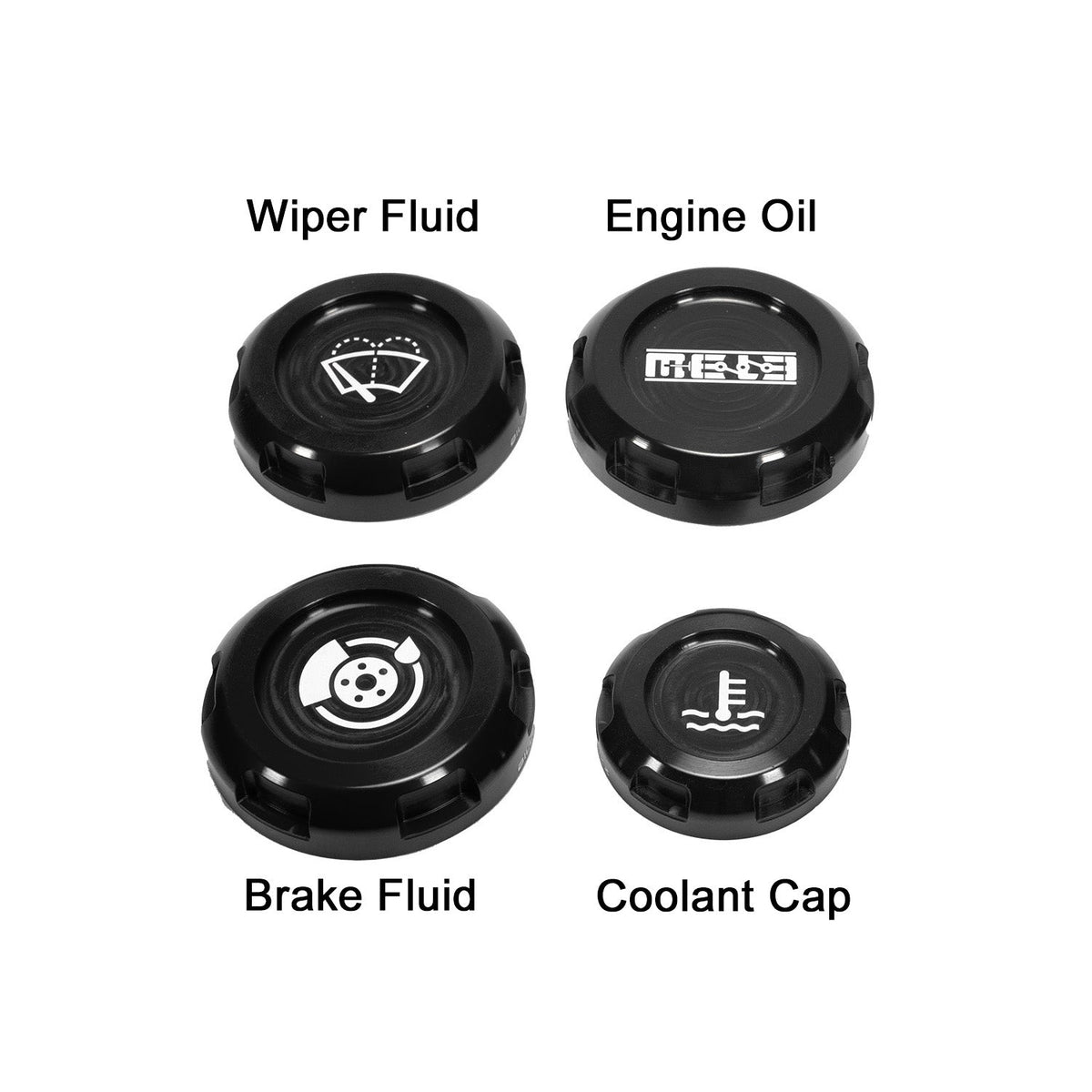 Mele Design - MeLe x Billetworkz Subaru Engine Bay Cap Set For 2012+ Impreza by Mele Design - front view
