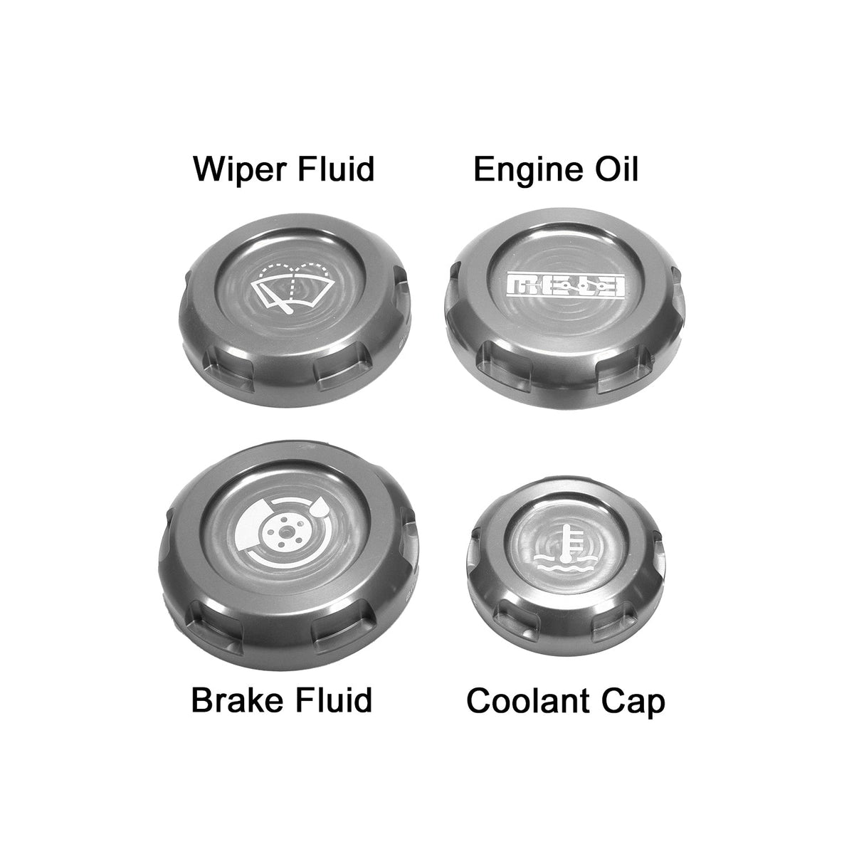 Mele Design - MeLe x Billetworkz Subaru Engine Bay Cap Set For 2012+ Impreza by Mele Design - side view