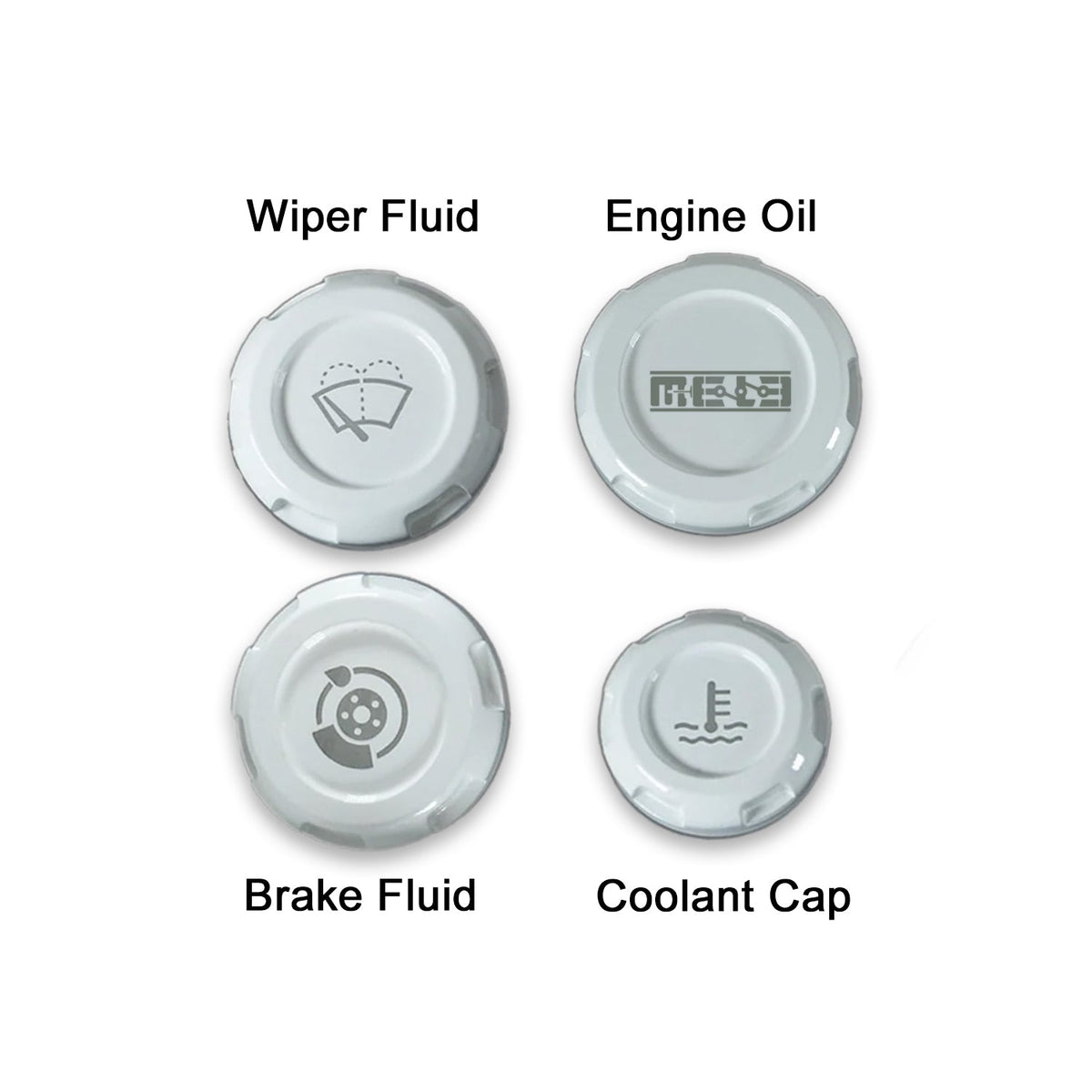 Mele Design - MeLe x Billetworkz Subaru Engine Bay Cap Set For 2012+ Impreza by Mele Design - rear view