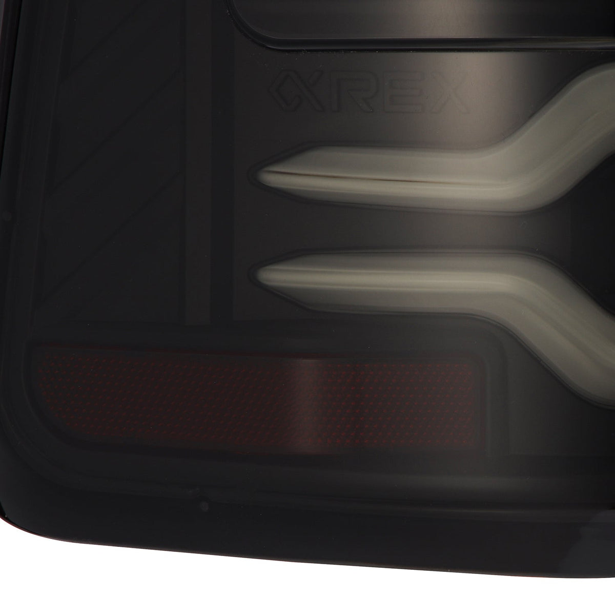 Alpharex 2025 Dodge Ram 1500 Luxx-Series LED Tail Lights - Black - 640042 for 2025 Dodge Ram 1500 - angle view