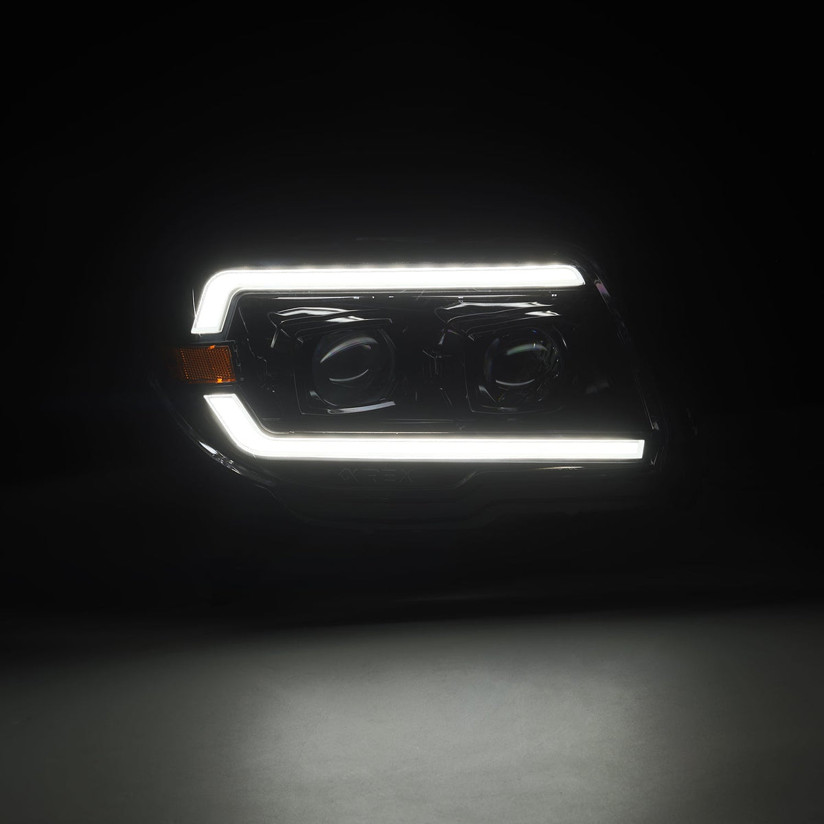 Alpharex 03-09 Toyota 4Runner PRO-Series Proj Headlights Alpha Blk w/ Activ Light/Seq Signal/DRL - 880376 for 2003-2009 Toyot