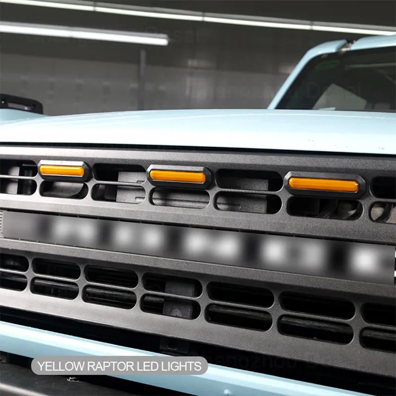 Raptor Racing Gold Series - 21+ Ford Bronco w/High End Grill 3 LED Grill Lights