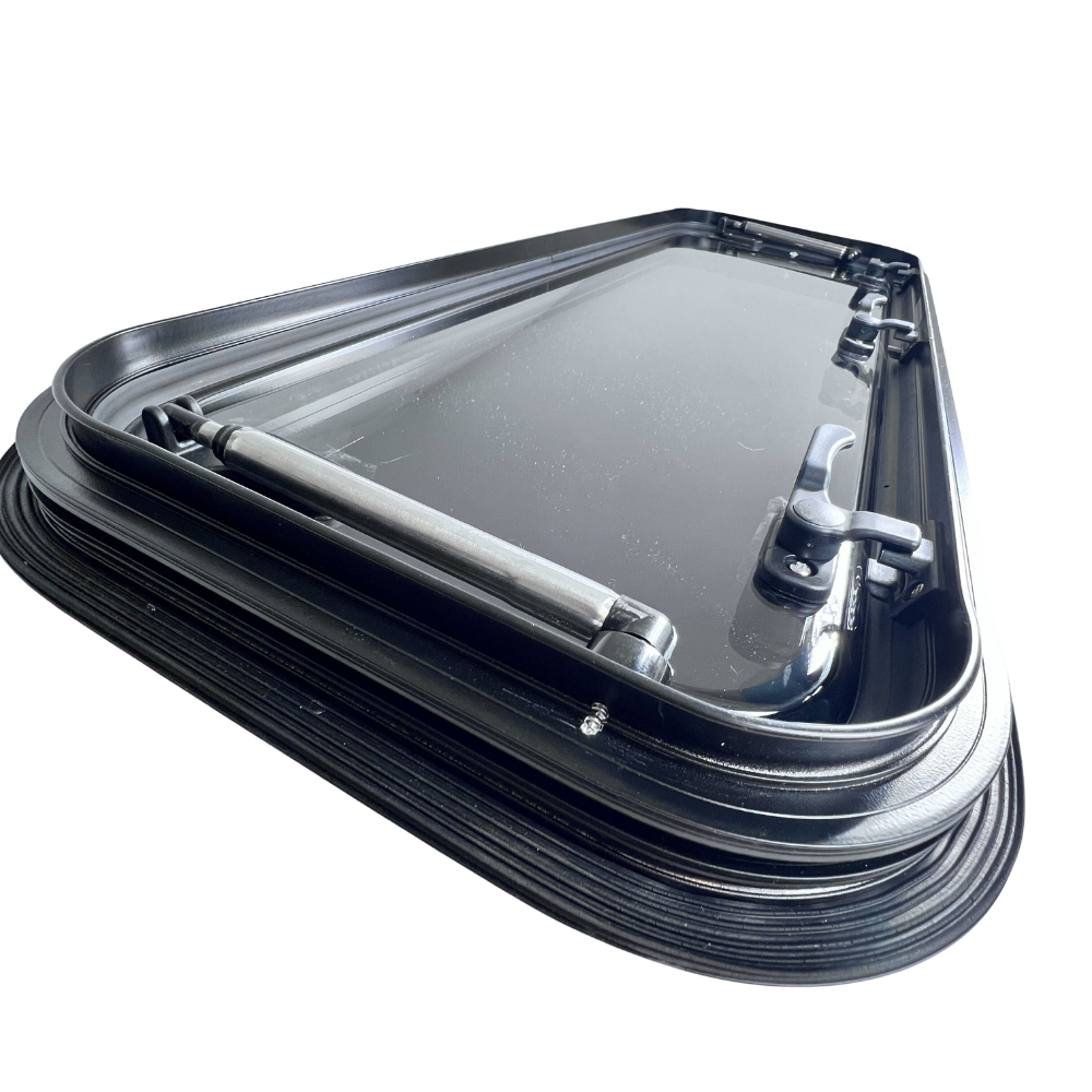 S&B CRL Glass Awning Window w/ Clamp Ring (Driver Side) for Sprinter Van Wideout - 70-2002