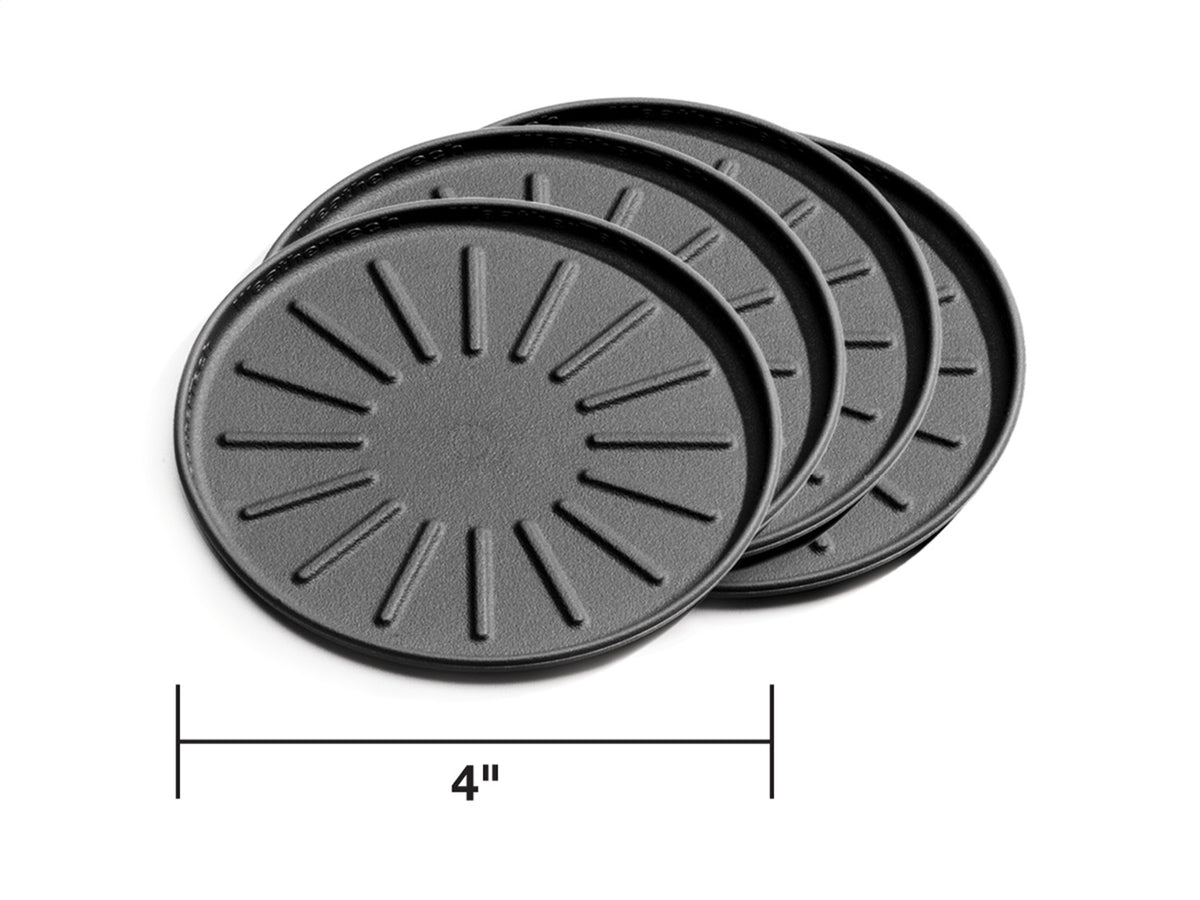 Weathertech - Round Coaster Set - Black 4 in. Dia. - 8A4CSTBK