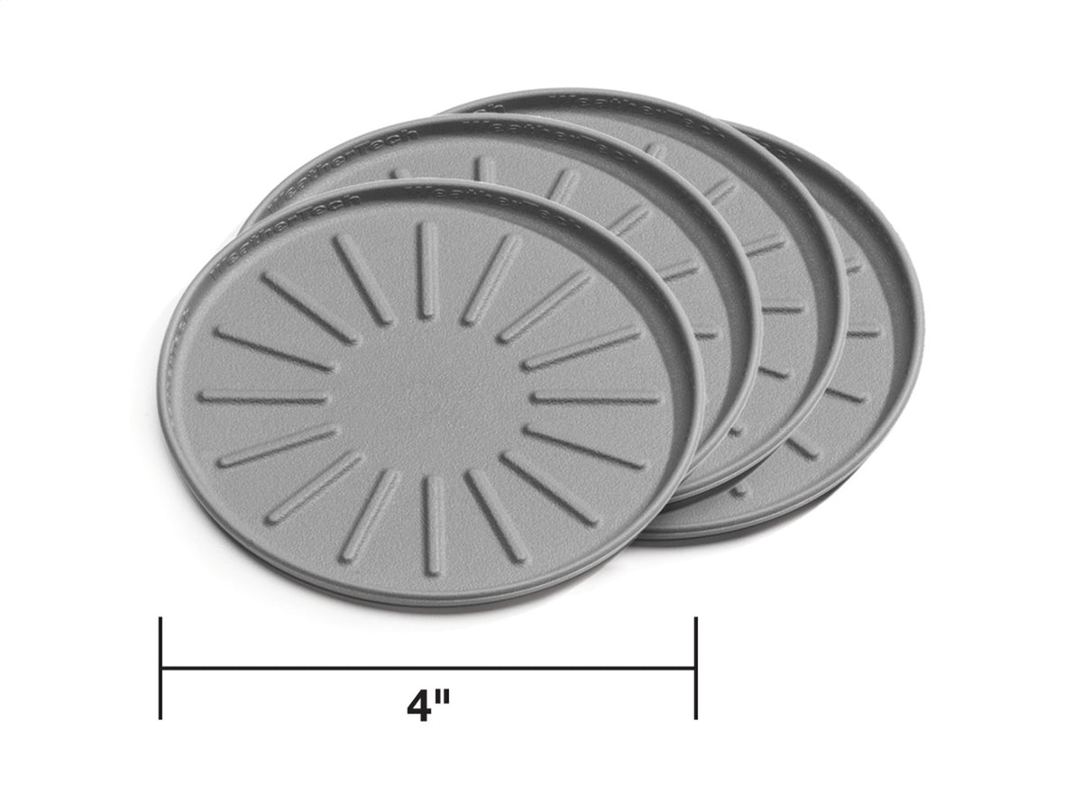 Weathertech - Round Coaster Set - Gray 4 in. Dia. - 8A4CSTGR