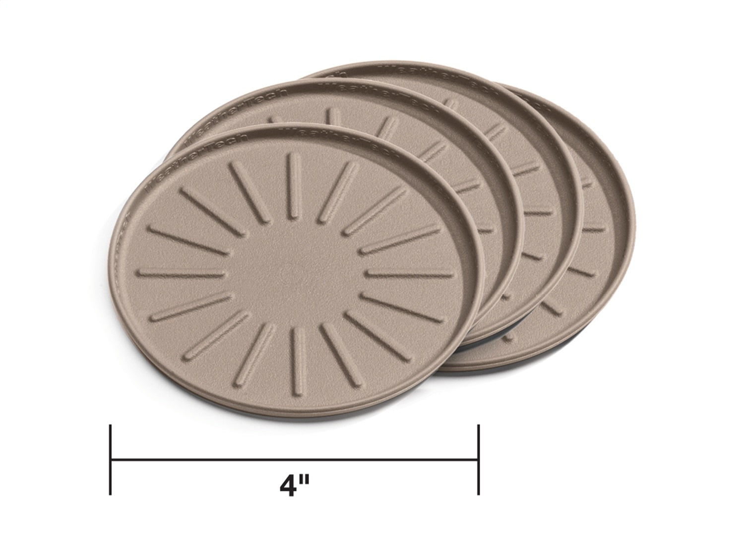 Weathertech - Round Coaster Set - Terracotta 4 pc. - 8A4CSTTC