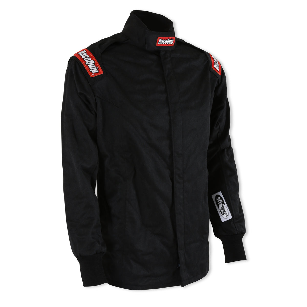 RaceQuip Black Chevron-5 Jacket SFI-5 - Large