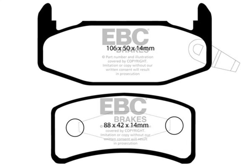 EBC 88-90 Buick Regal 2.8 Yellowstuff Rear Brake Pads - DP4978R