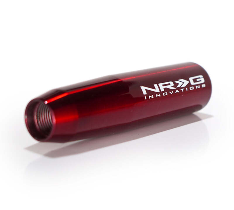NRG Universal Shift Knob - Heavy Weight - Red Long Shifter - SK-480RD - close-up view