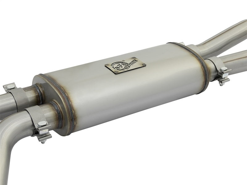 aFe POWER Rebel Series 2-1/2in 409 SS Cat Back Exhaust w/ Polished Tips 16-17 Nissan Titan V8 5.6L - 49-46126-P