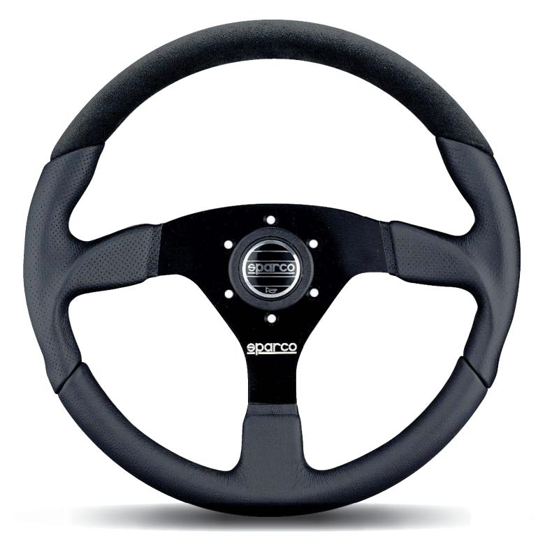 Sparco Strwhl L505 Lap 5 Blk/Blk/Blk - 015TL522TUV