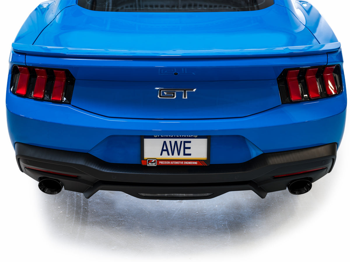 AWE 2024 Ford Mustang GT Fastback S650 RWD Touring Catback Exhaust w/ Dual Diamond Black Tips - 3015-33650
