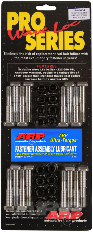 ARP BB Chevy 8.1L M10 ARP2000 pro wave-loc rod bolt kit - 235-6404