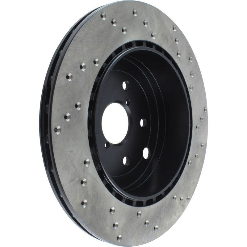 StopTech 08-17 Subaru WRX Cryo Drilled Sport Right Rear Rotor - 128.47030CR